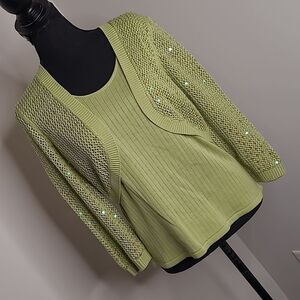 Requirements  sz Small sweater combo set with sequins